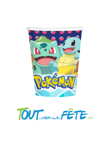 Lot de 8 gobelets Pokémon 250 ml