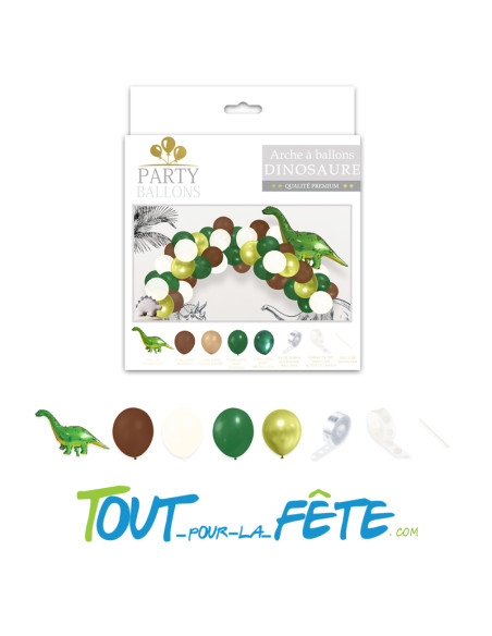 Kit de 40 ballons thème Dinosaure