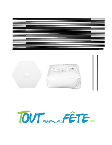 Arche à ballons avec supports à remplir d'eau