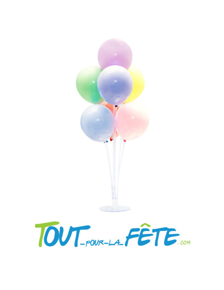 Support acrylique pour 7 ballons 30 cm