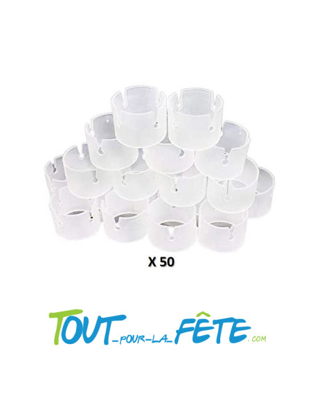 50 connecteurs 4 ballons pour arches ou guirlande de ballons