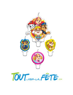 Lot de 4 bougies Pat'Patrouille