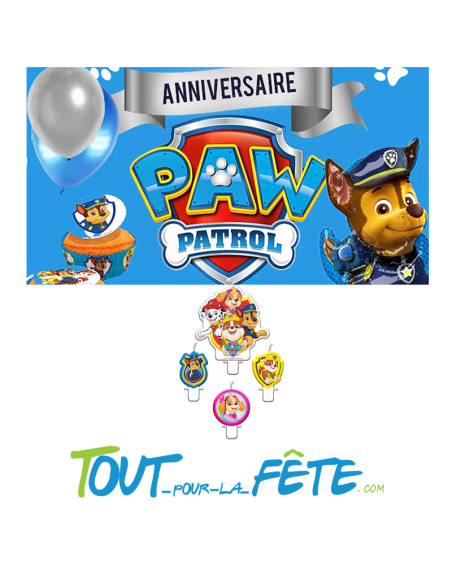 Lot de 4 bougies Pat'Patrouille