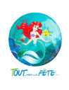 Lot de 8 Assiette Ariel La Petite Sirène 23 cm