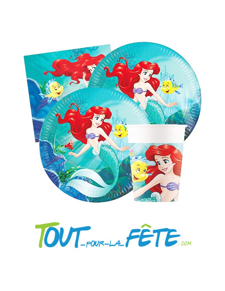 Lot de 8 verres Ariel La Petite Sirène