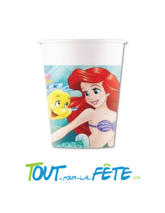 Lot de 8 verres Ariel La Petite Sirène