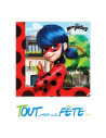 Lot de 20 serviettes en papier Miraculous Lady Bug