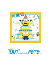 Lot de 16 serviettes Les Minions illumination