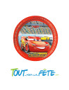 Lot de 8 assiettes Cars Disney Pixar Flash McQueen