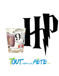 Lot de 8 gobelets en carton Harry Potter 2