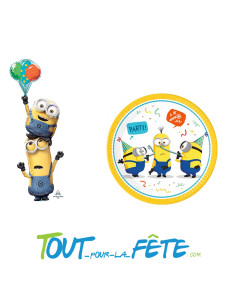 Lot de 8 assiettes Les Minions illumination 2