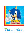 Lot de 20 serviettes Sonic L'hérisson 33 cm