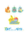 Lot de 4 bougies Pokémon
