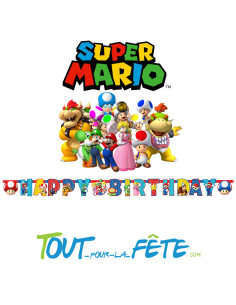 Guirlande happy Birth Day Super Mario 2