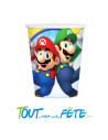 Lot de 8 gobelets Super Mario © 23 cm