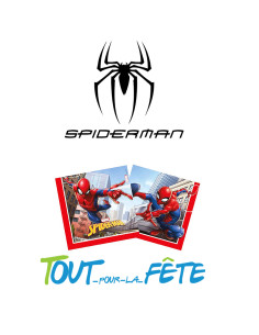 Lot de 20 serviettes en papier Spider-Man 2