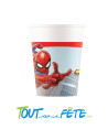 Lot de 8 gobelets en carton Spider-Man
