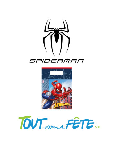 Lot de 8 sacs cadeaux bonbons Spider-Man