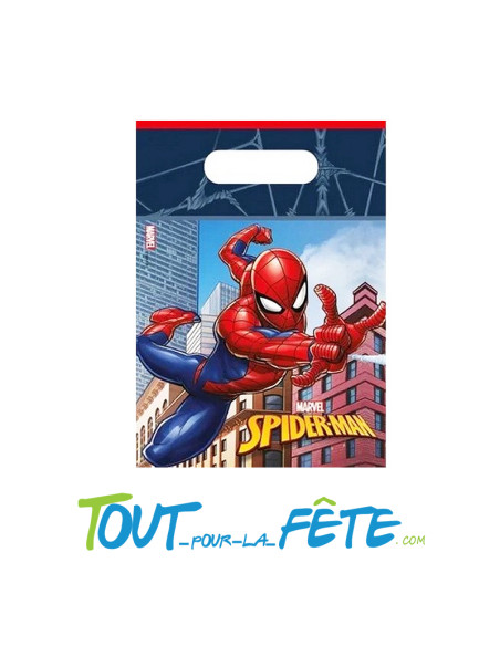Lot de 8 sacs cadeaux bonbons Spider-Man