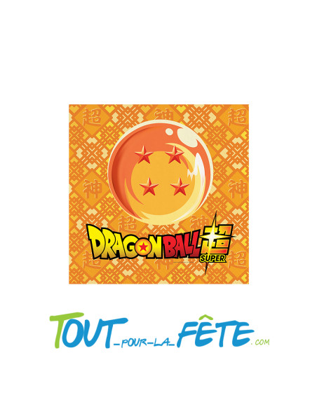 Lot de 20 serviettes Dragon Ball © 33cm