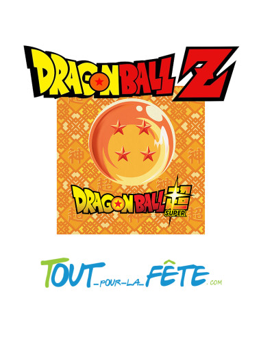 Lot de 20 serviettes Dragon Ball © 33cm