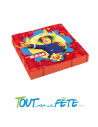 Lot de 20 serviettes en papier Sam le pompier ©