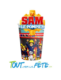Lot de 8 gobelets en carton Sam le pompier © 2
