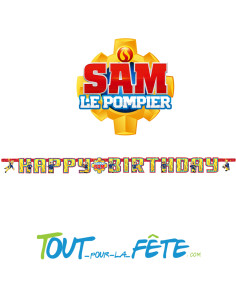 1 guirlande en carton Sam le pompier © 1.80 mètres 2