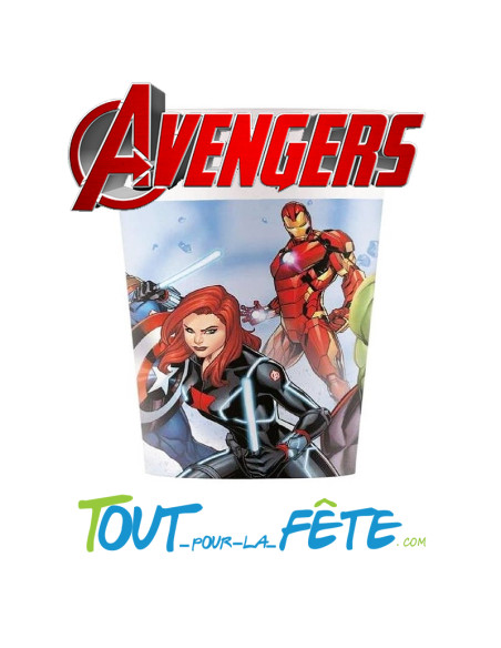 Lot de 8 gobelets en carton Avengers ©