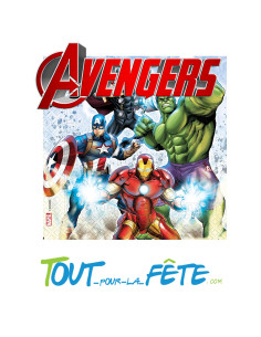 Lot de 20 serviettes en papier Avengers © 2