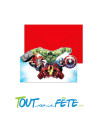 Lot de 6 invitations et enveloppes Avengers ©