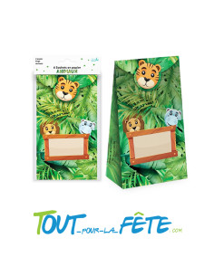 Lot de 6 sachets pour bonbons ou jouets animaux