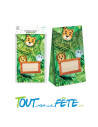 Lot de 6 sachets pour bonbons ou jouets animaux