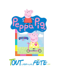 Lot de 16 serviettes Peppa Pig  © 2