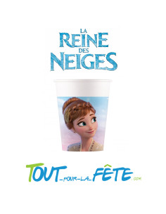 Lot de 8 verres La Reine Des Neiges © 2