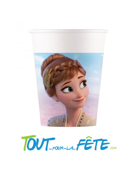 Lot de 8 verres La Reine Des Neiges ©