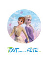 Lot de 8 assiettes La Reine Des Neiges ©