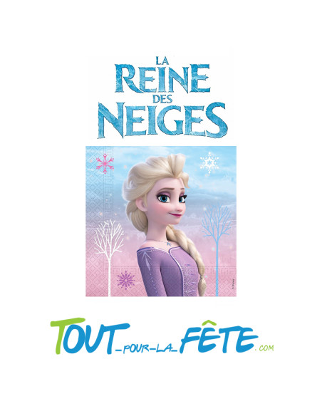 Lot de 20 serviettes La Reine Des Neiges ©