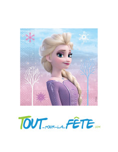 Lot de 20 serviettes La Reine Des Neiges ©