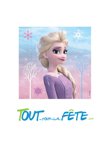 Lot de 20 serviettes La Reine Des Neiges ©
