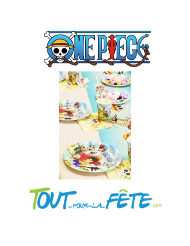 Lot de 8 assiettes One piece ©