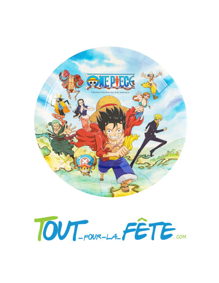 Lot de 8 assiettes One piece ©