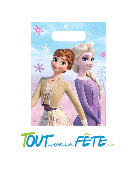 Lot de 6 sacs à cadeau La Reine Des Neiges ©