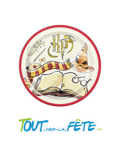 Lot de 8 assiettes en carton Harry Potter ©