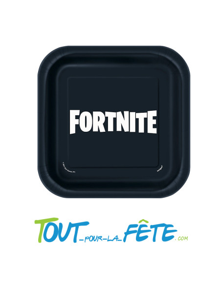Lot de 8 assiettes fortnite © epic games