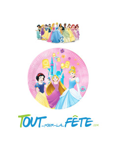Lot de 8 assiettes Princesses Disney © 2