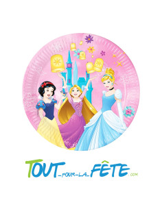 Lot de 8 assiettes Princesses Disney ©
