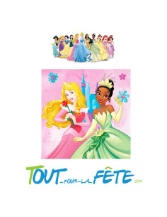 Lot de 20 serviettes Princesses Disney © 2