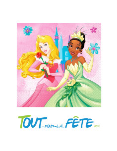 Lot de 20 serviettes Princesses Disney ©