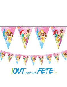 Guirlande de drapeaux Princesses Disney © 2.3 mètres